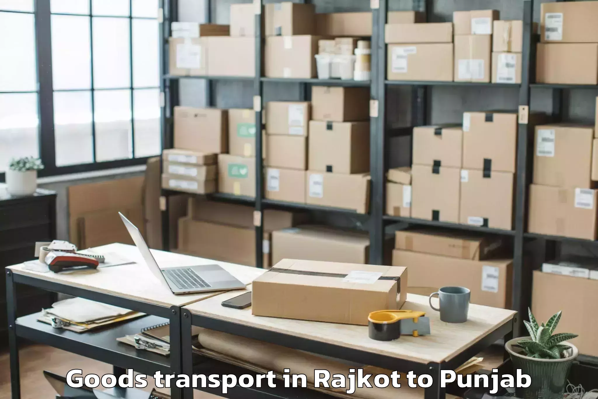 Efficient Rajkot to Dhar Kalan Goods Transport